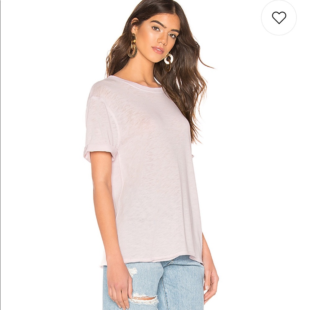FREE PEOPLE t-shirt lavanderia milk - Picture 2 of 8